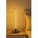preview thumbnail 8 of 6, 1-Light Black LED Stick Table Lamp With A White Acrylic Diffuser