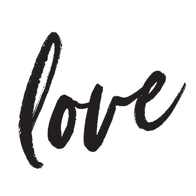 Tempaper Love Wall Removable Decal (1 Sheet)