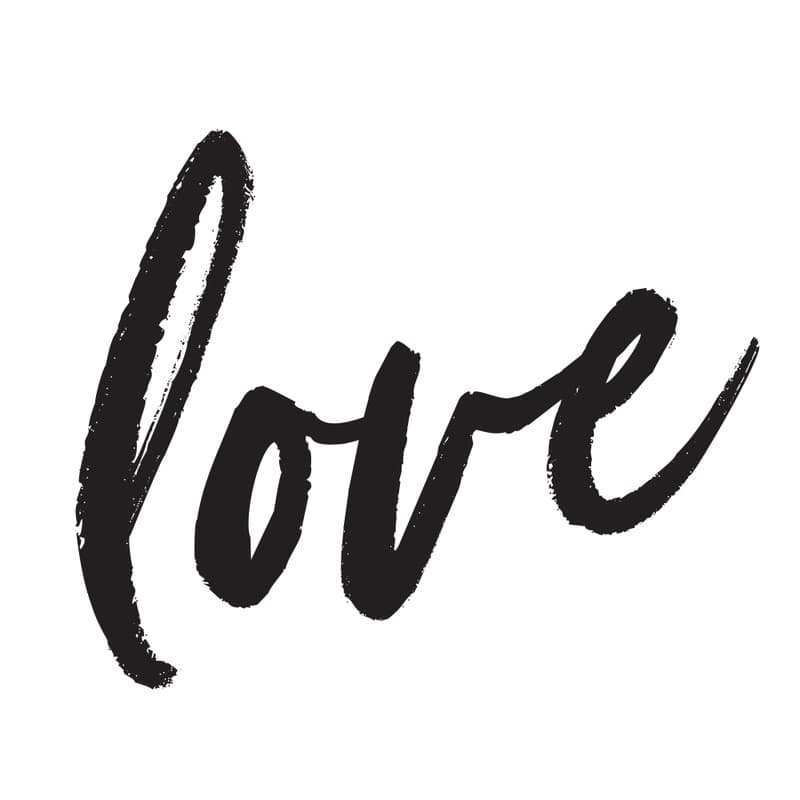Tempaper Love Wall Removable Decal (1 Sheet)