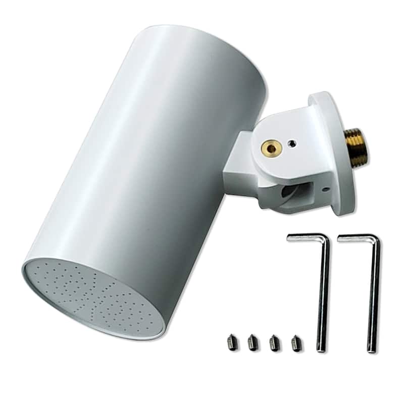Wall-mounted adjustable showerhead
