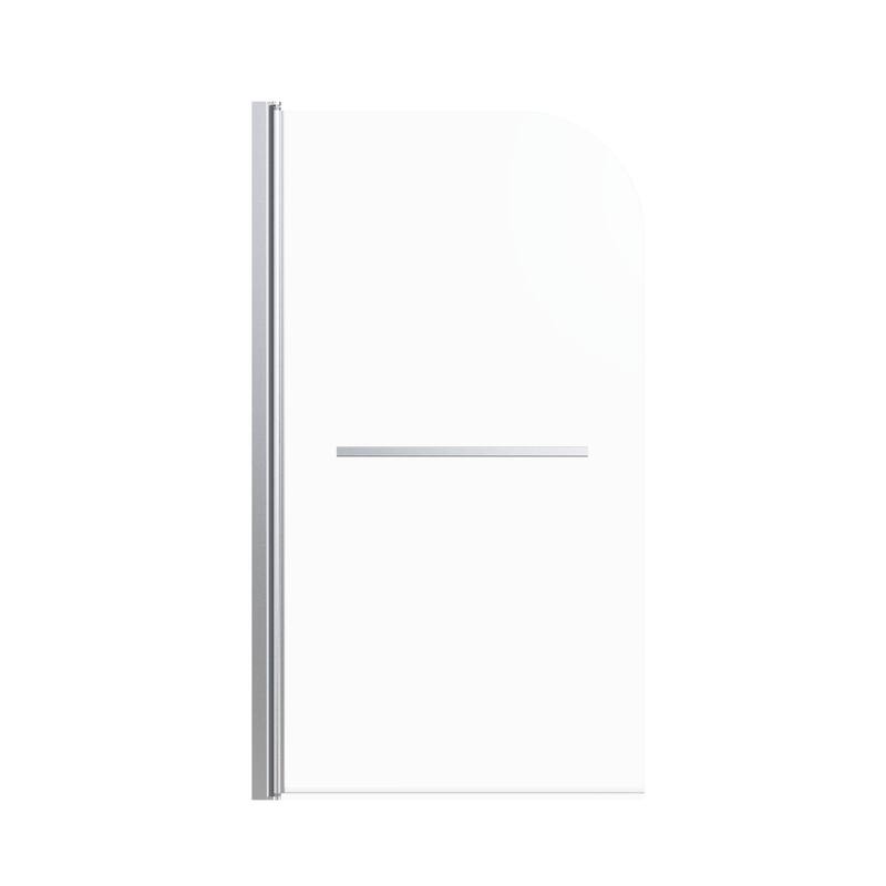 31 in. W * 55 in. H Frameless Shower Doors for Bathtub