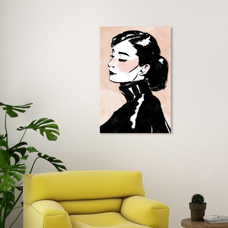 Wynwood Studio Fashion and Glam Serene Icon Pink and Light Pink Modern & Contemporary Wall Art Canvas Print - 30 x 20