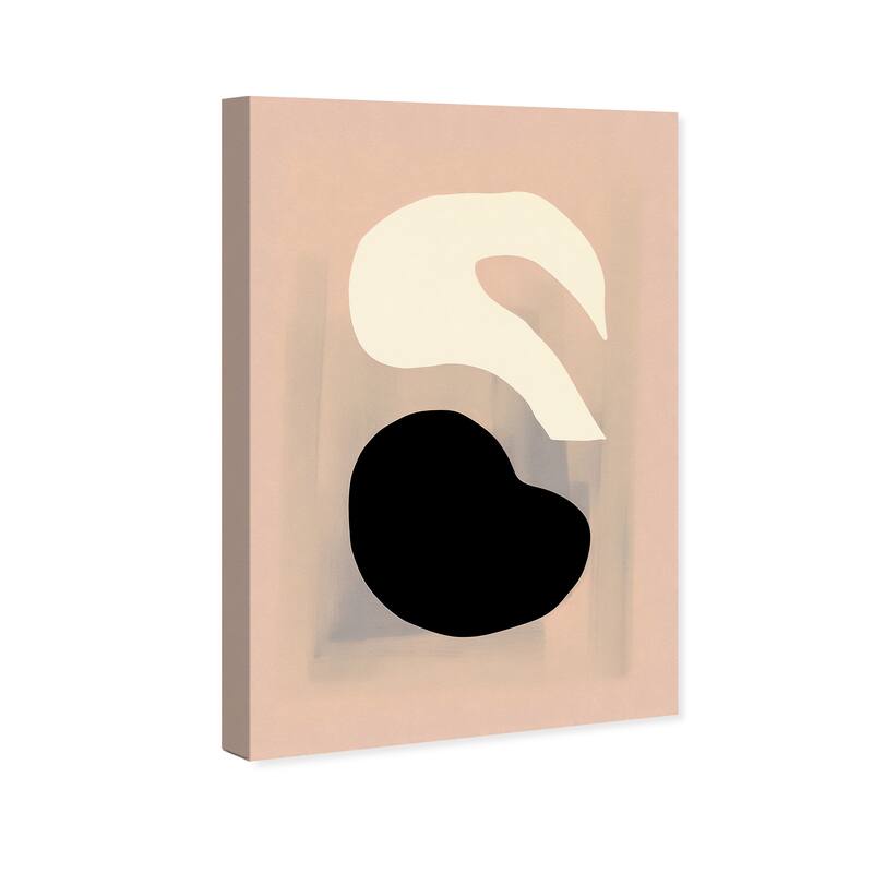Wynwood Studio Canvas Abstract Dove and Love Pink and Light Pink Modern & Contemporary Wall Art Canvas Print