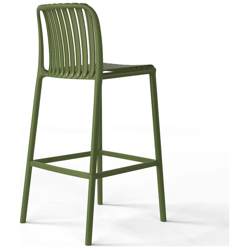 Frond and Form 29.5 Inch Outdoor Bar Stool (Set of 2)