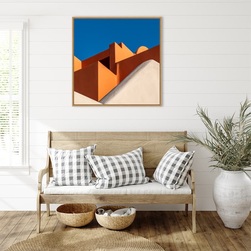 The Color Orange by Markus Auerbach Framed Canvas Wall Art Print