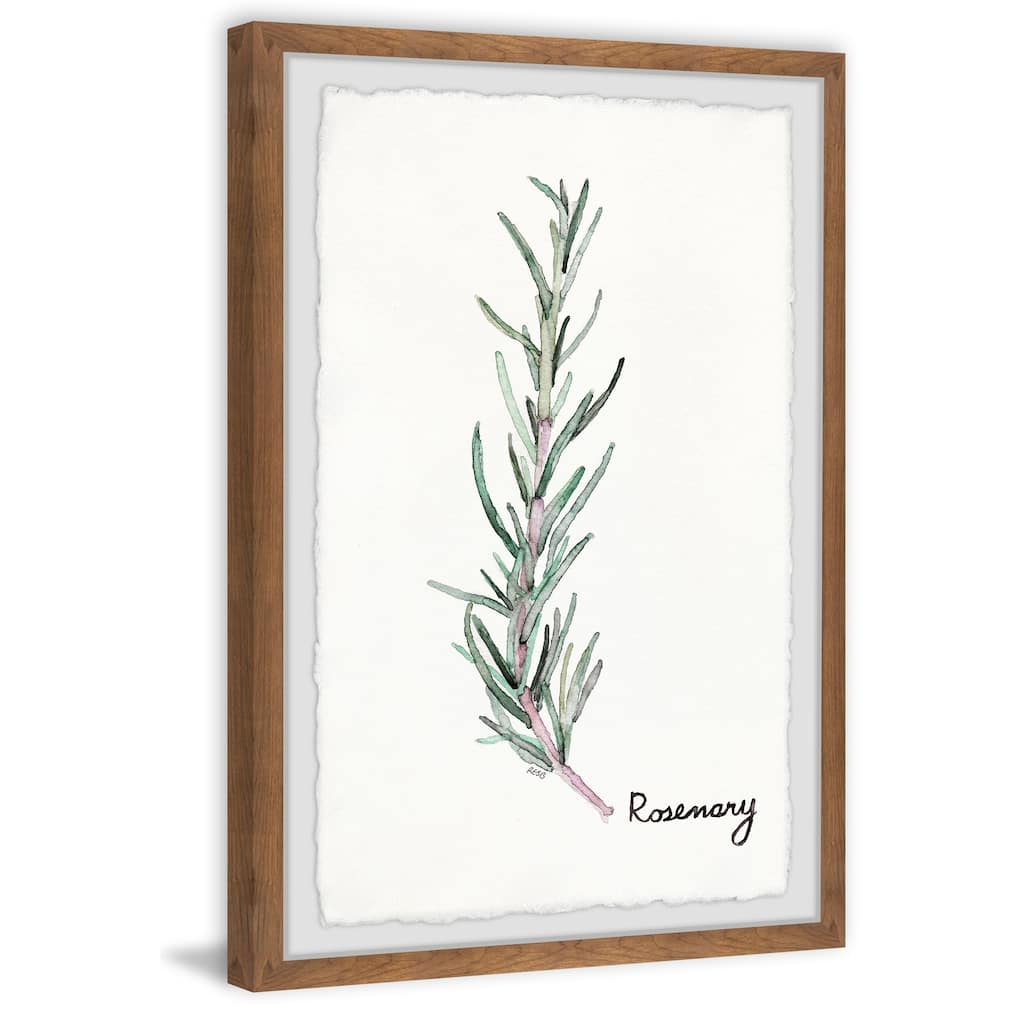 Herb Rosemary Framed Wall Art, Elegant Home Touch - Sophisticated Artwork for Refined Décor