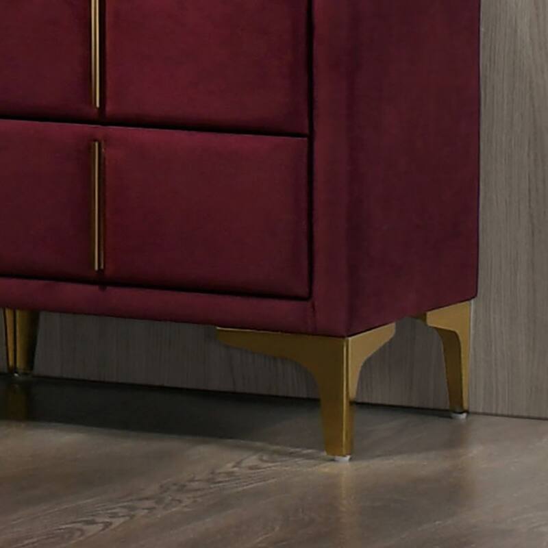 Red And Gold Coated 1pc Nightstand Bar Pull Handle