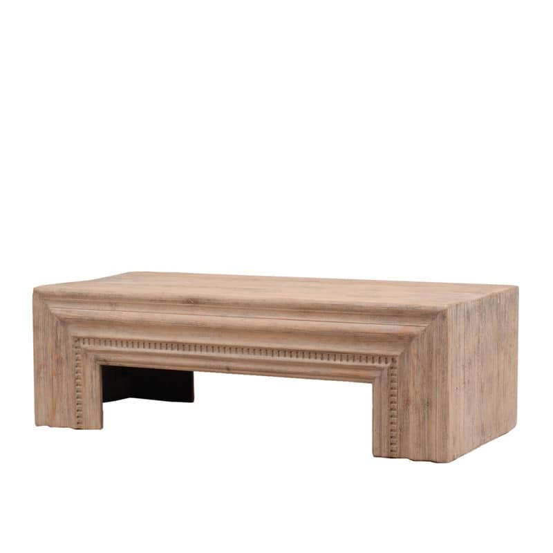 55" Long Scilla Coffee Table Small Weathered Natural