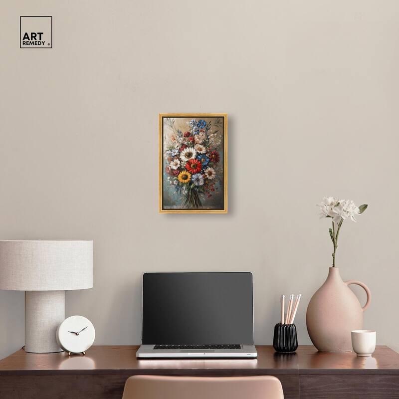Symphony of Flowers I Canvas by Art Remedy