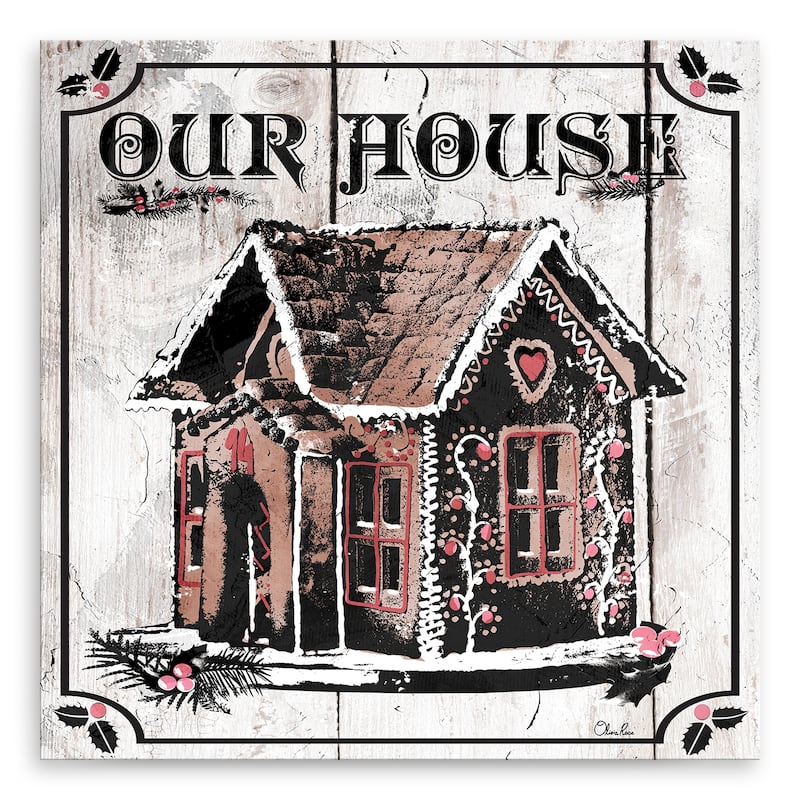 Ready2HangArt 'Gingerbread House' Holiday Canvas Wall Art by Olivia Rose