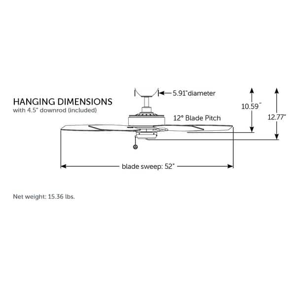 Fanimation Aire Deluxe 52 inch Indoor Ceiling Fan - Dark Bronze