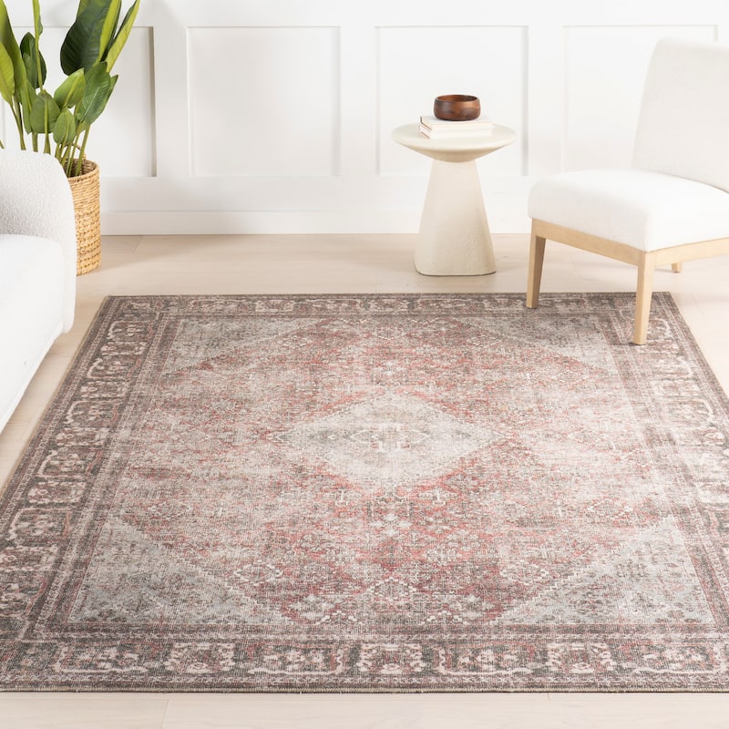 Nuloom Hillstone Collection Traditional Vintage Medallion Area Rug
