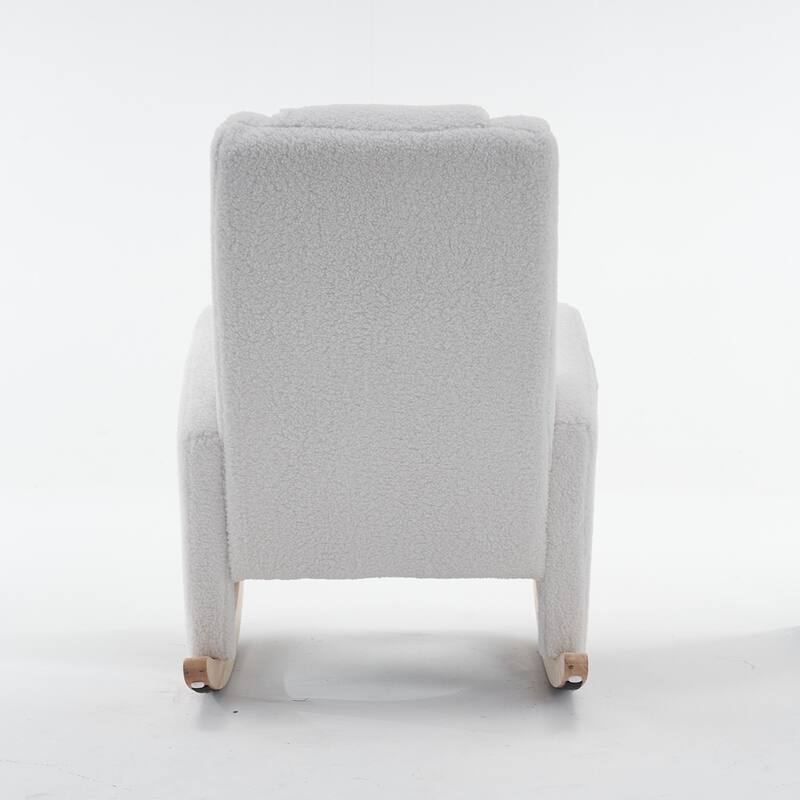 Accent Armchair Chair Rocking Chair With Adjustable Footrest