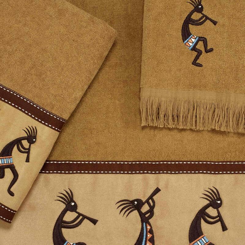 Avanti Kokopelli 3-Piece Towel Set - Towel 3pc Set - B/H/FT