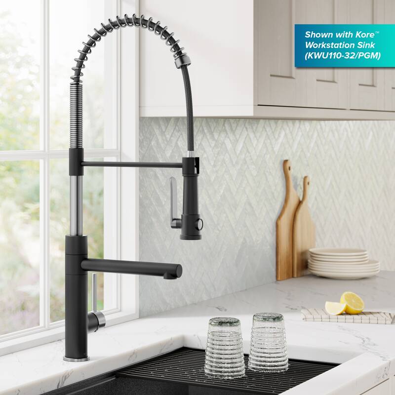 Kraus Artec 2-Function Commercial Pulldown Pot Filler Kitchen Faucet