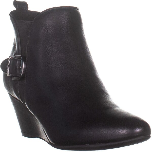 anne klein wedge ankle boots