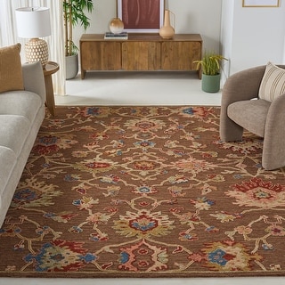 SAFAVIEH Handmade Metro Ytje French Country Floral Wool Rug