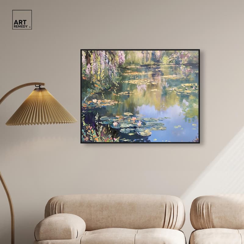 Lily Lagoon I Canvas by Art Remedy