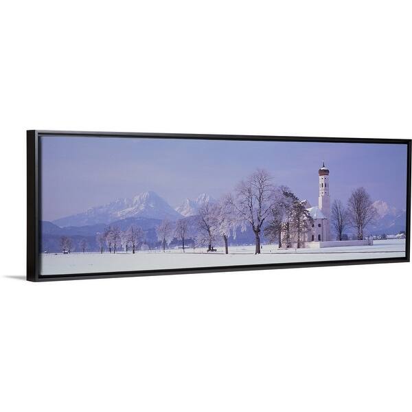 Shop Winter St Coloman Church Schwangau Germany Black Float