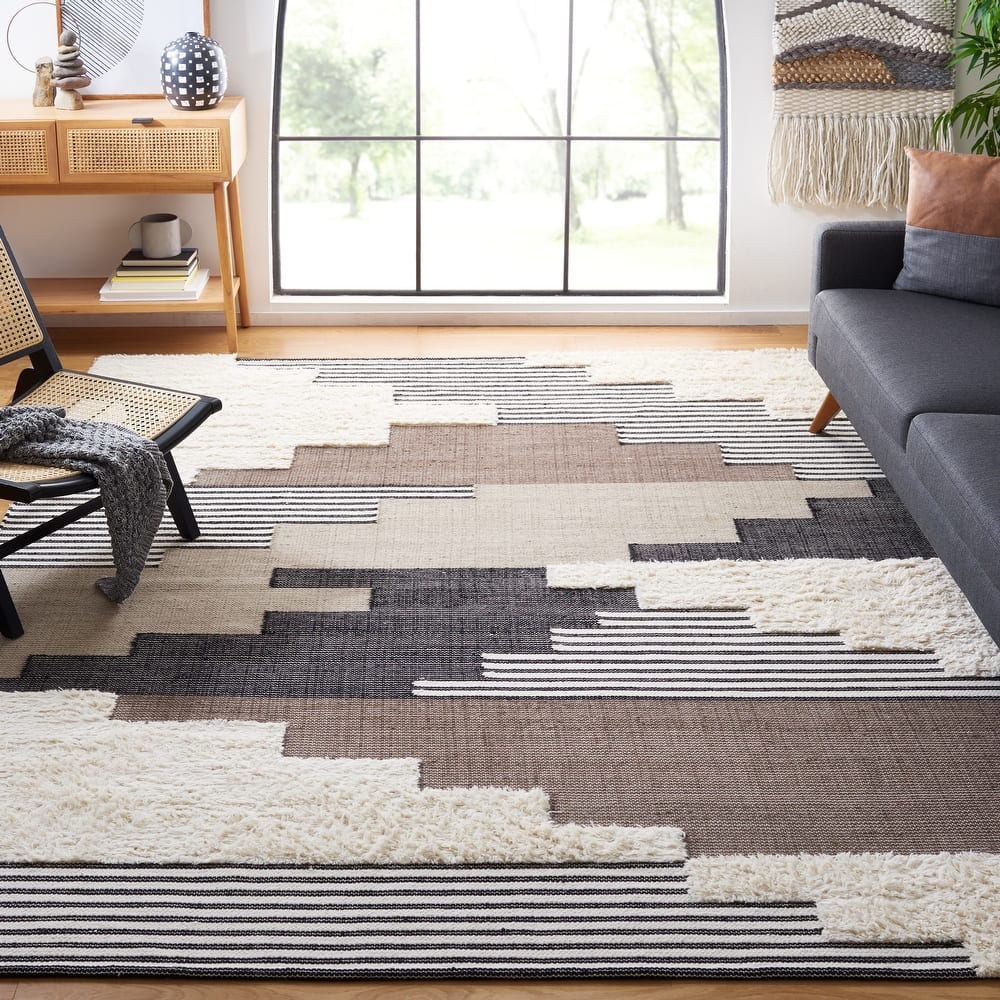 SAFAVIEH Handmade Kenya Margrith Modern Tribal Wool Rug