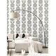 preview thumbnail 10 of 10, Seabrook Designs Belle Floral Stripe Non-Woven Unpasted Wallpaper