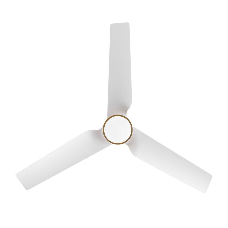 52" Reversible 3-Blade Smart LED Ceiling Fan with Remote Control and Light Kit