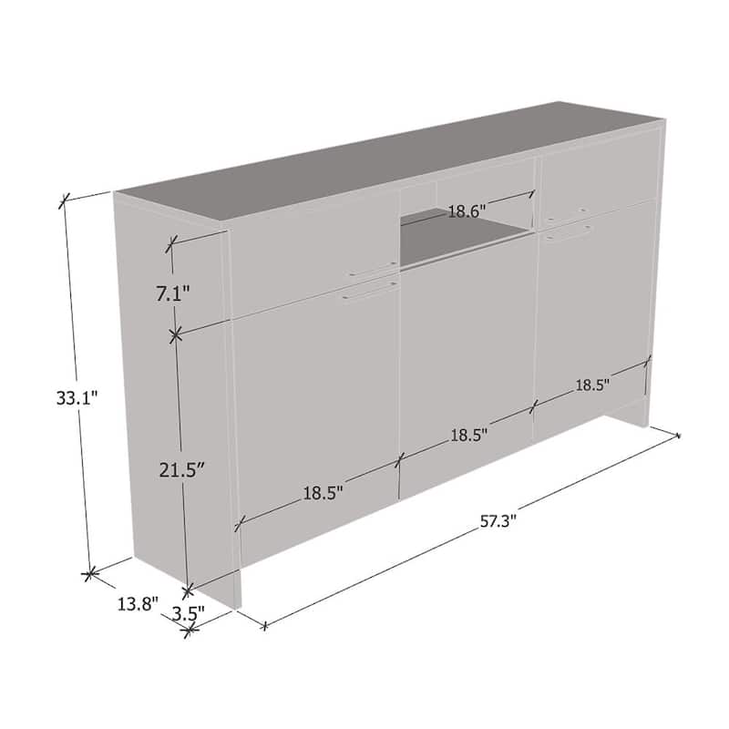 Glam 57" Sideboard