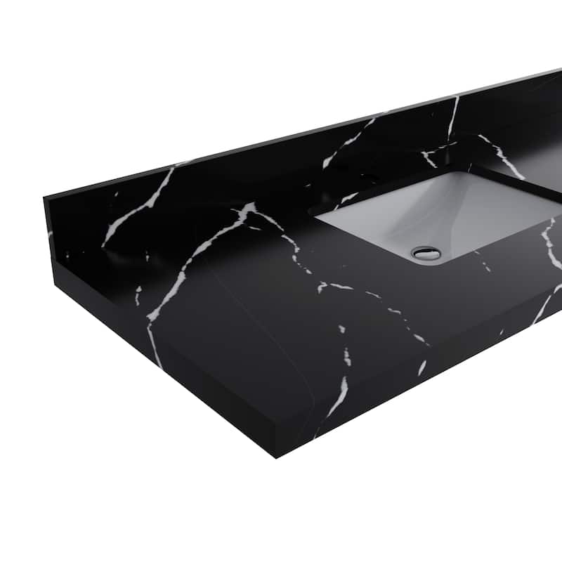 Willow Collection 42 in W x 22 in D x 36 in H Boston Single Bowl Sink Bathroom Vanity with Countertop