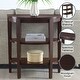 preview thumbnail 12 of 10, Convenience Concepts Newport Half-Circle Console Table with Shelves