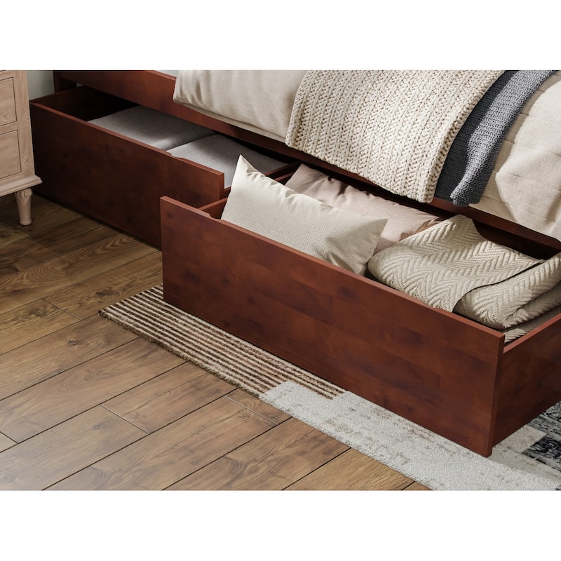 AFI Urban Twin/Full Size Bed Drawers - Walnut