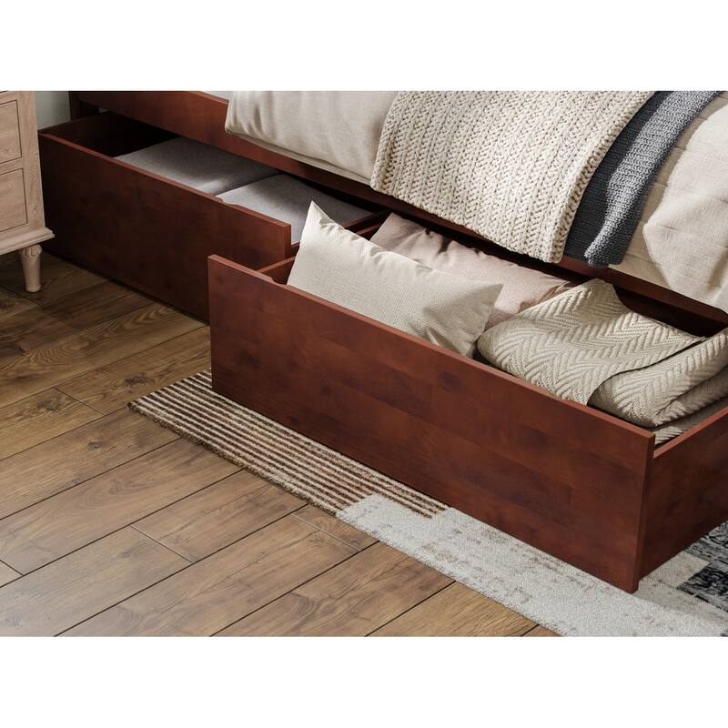 Canyon Platform Bed with Matching Footboard & Storage Drawers