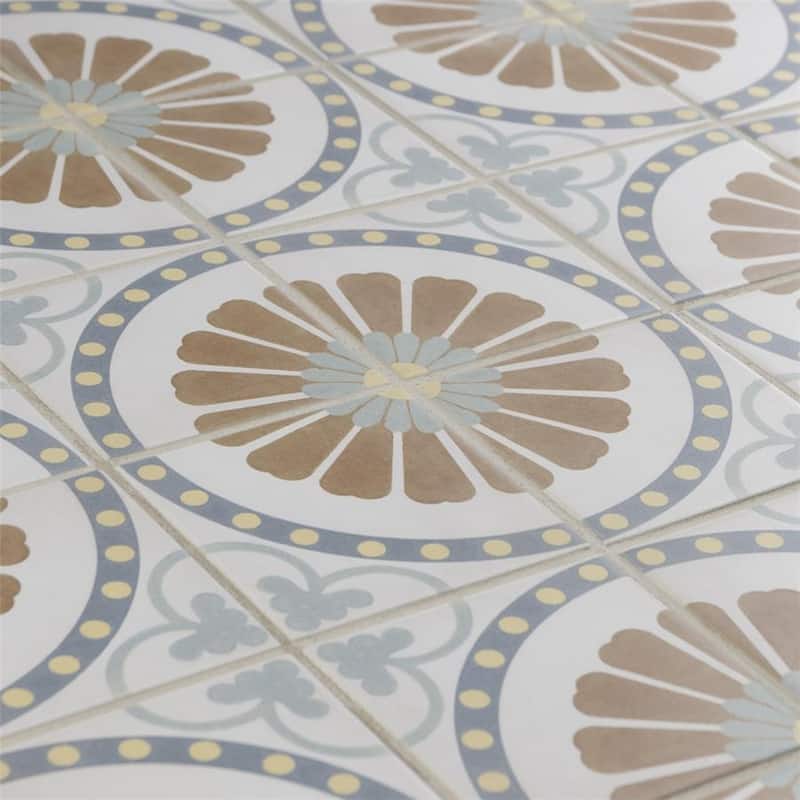 Merola Tile Revival Mini Ring 3-7/8" x 3-7/8" Ceramic Floor and Wall Tile