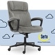 preview thumbnail 2 of 86, Serta Hannah Office Chair with Headrest Pillow, Adjustable Ergonomic Desk Chair with Lumbar Support Grey