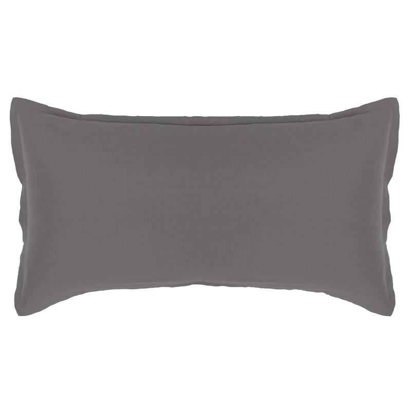 Villa by Classic Home Arcadia Linen Blend Sham - King - Grey