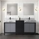 preview thumbnail 95 of 157, Lexora Zilara Bathroom Vanity Complete Set in Black and Grey with Faucet