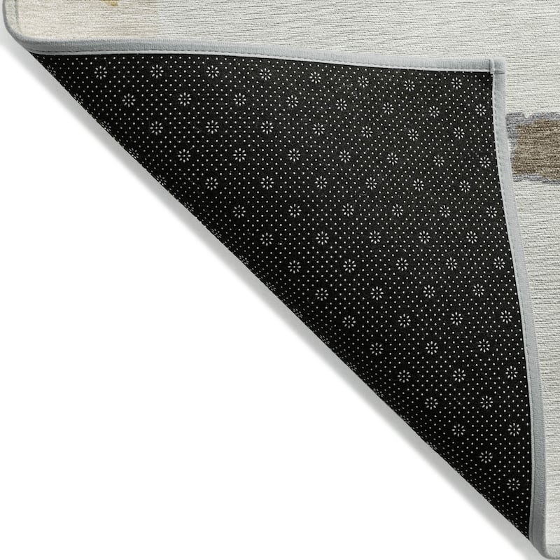 HomeRoots Abstract Transitional Rectangle Outdoor Rug