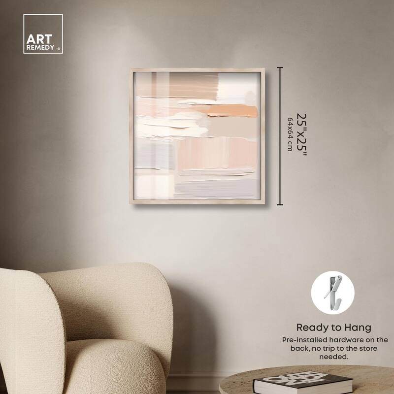 Roseate Cream Tones III Shadowbox by Art Remedy