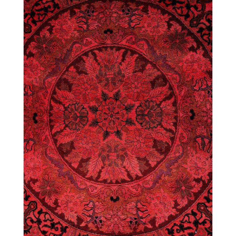 Overdyed, One-of-a-Kind Hand-Knotted Area Rug - Pink - 11' 10" x 18' 4"