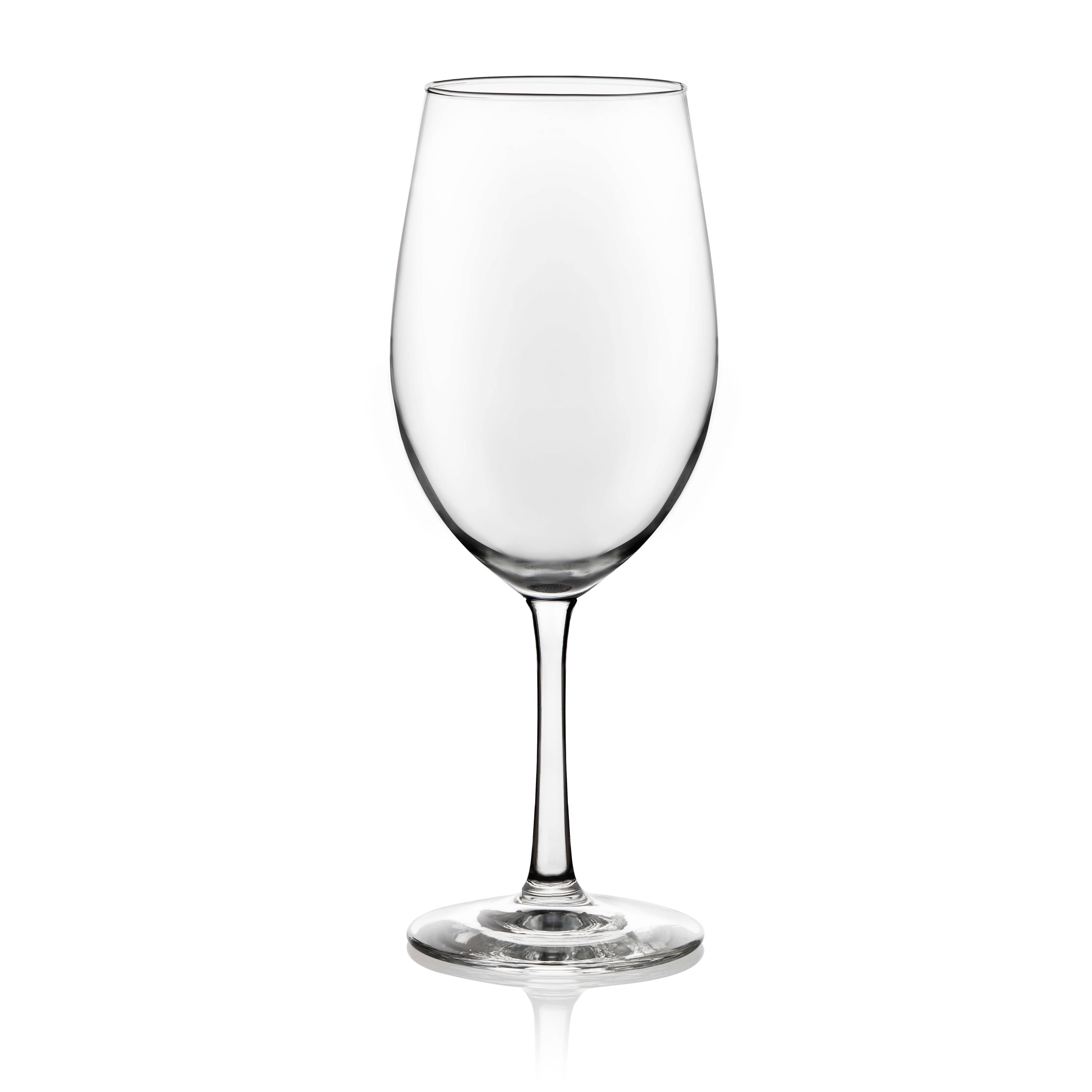Libbey Vineyard Reserve 12-Piece Wine Glass Party Set for Chardonnay and Merlot/Bordeaux - Set of 12