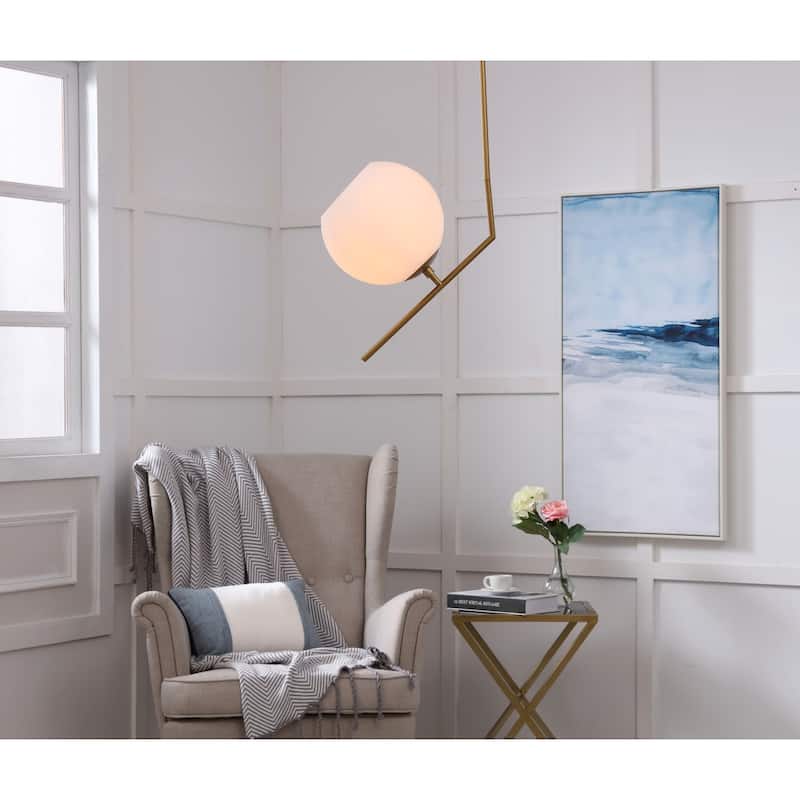 Bastina 10-Inch 1-UpLight Frosted Glass Pendant