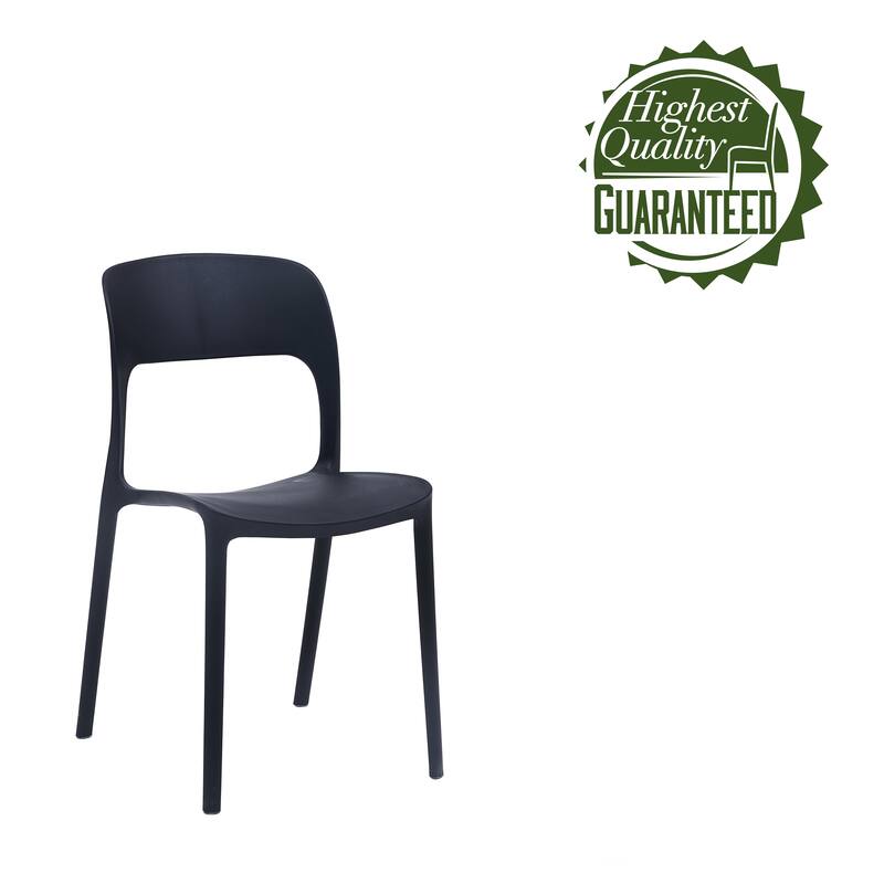 Porthos Home Brody Stackable Plastic Dining Chairs (Set of 2)