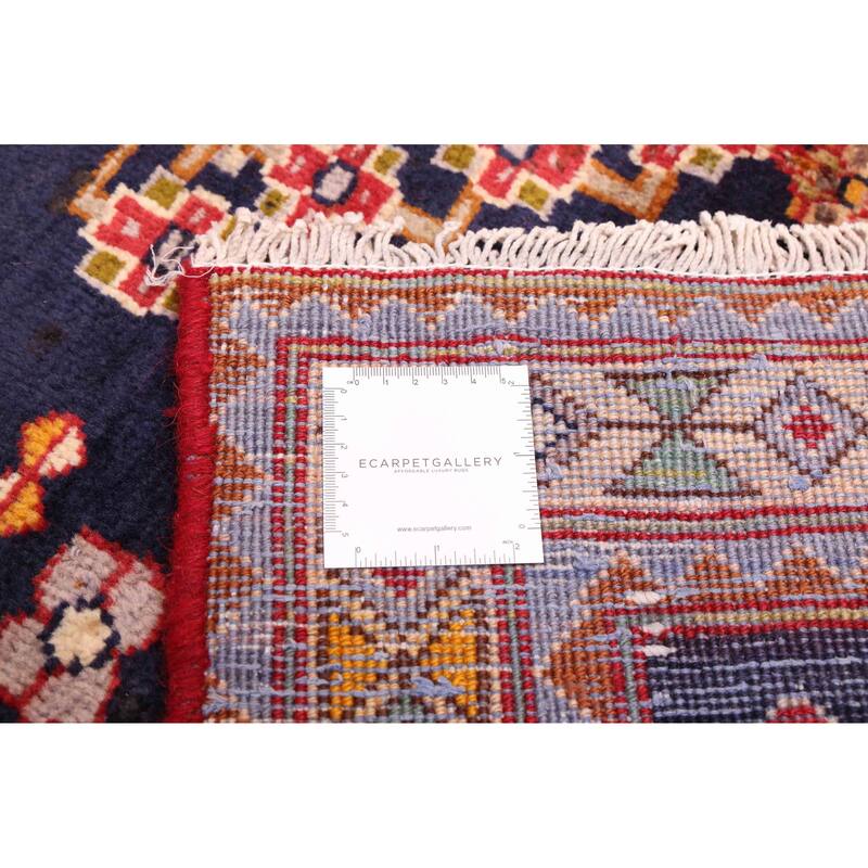 ECARPETGALLERY Hand-knotted Melis Vintage Dark Navy Wool Rug - 4'7 x 9'1