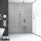 preview thumbnail 15 of 23, Ceiling Mount Tub Shower System With Rough-in Valve Complete Shower Faucet With Handheld And 12 Inch Shower Head Combo Kit Set