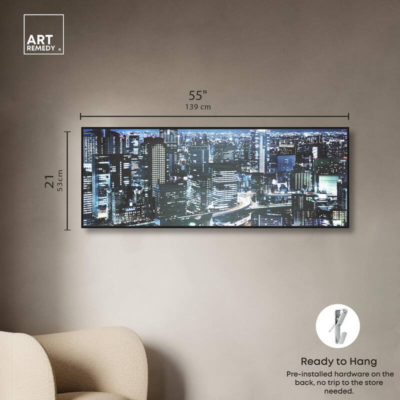 City Cosmos Tokyo Panoramic Canvas by Art Remedy