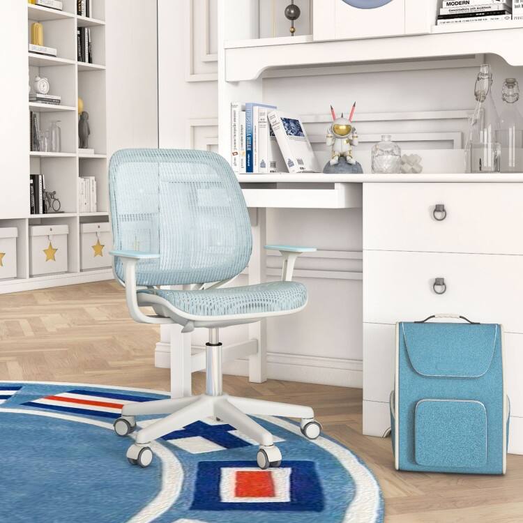 Swivel Mesh Children Computer Chair with Adjustable Height - 22.5" x 22.5" x 31.5"