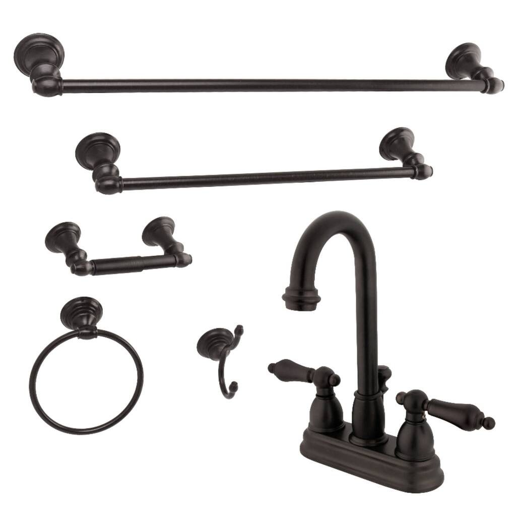 Kingston Brass 1.2 GPM Deck Mounted Centerset Bathroom Faucet with