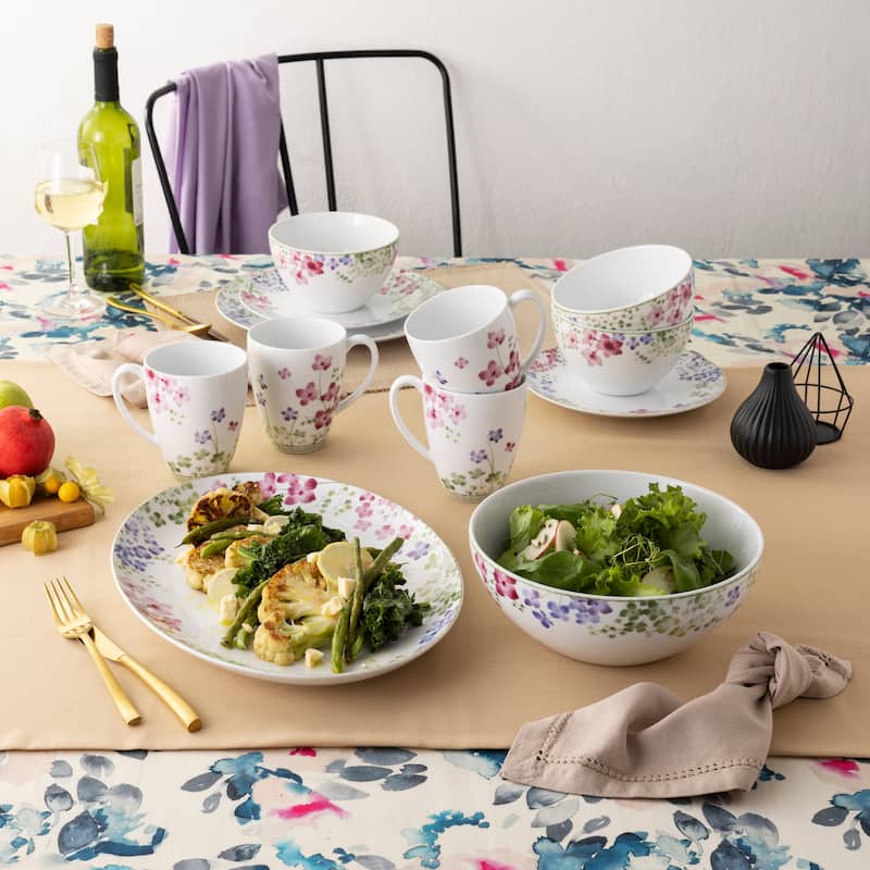 Noritake Bloomington Road Set of 4 Mugs, 16 oz.