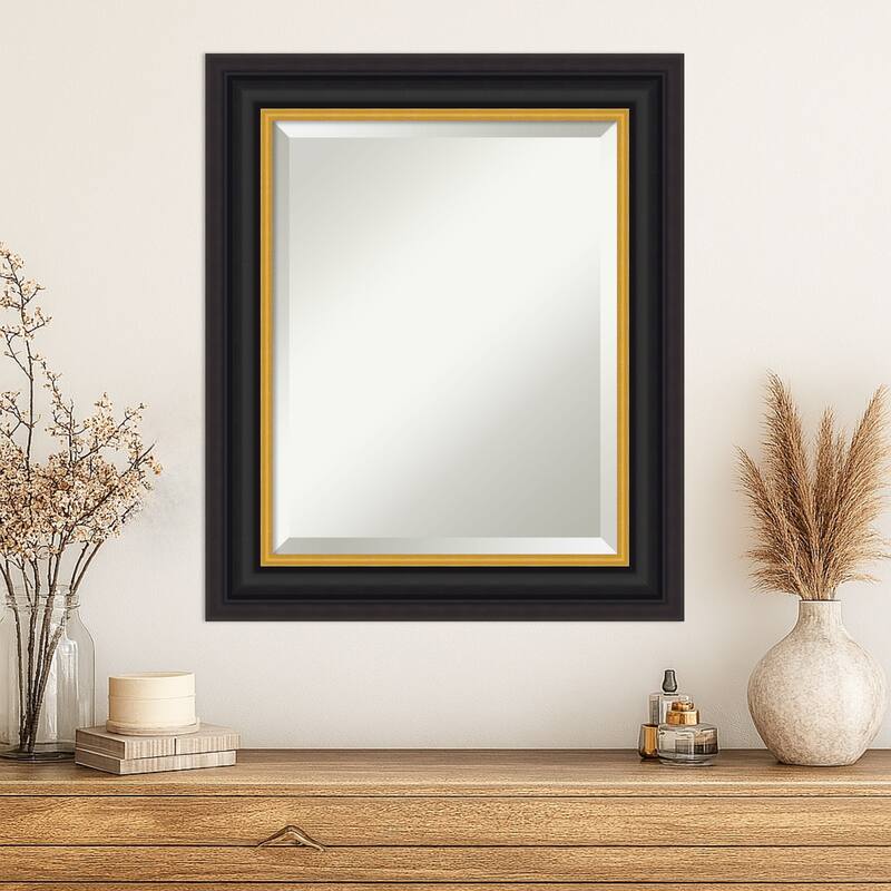 Sierra Beveled Wood Framed Wall Mirror