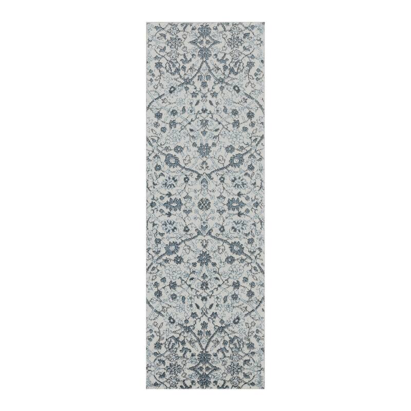Aurelia Sala Light Blue Floral Area Rug
