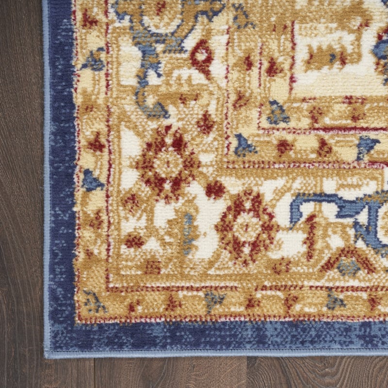Cimu Power Loomed Distressed Traditional Durable Area Rug By HomeRoots - 90' X '27' X '0.5